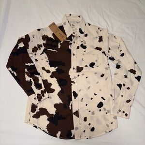 Men's Very Cool Cowprint Button-Up